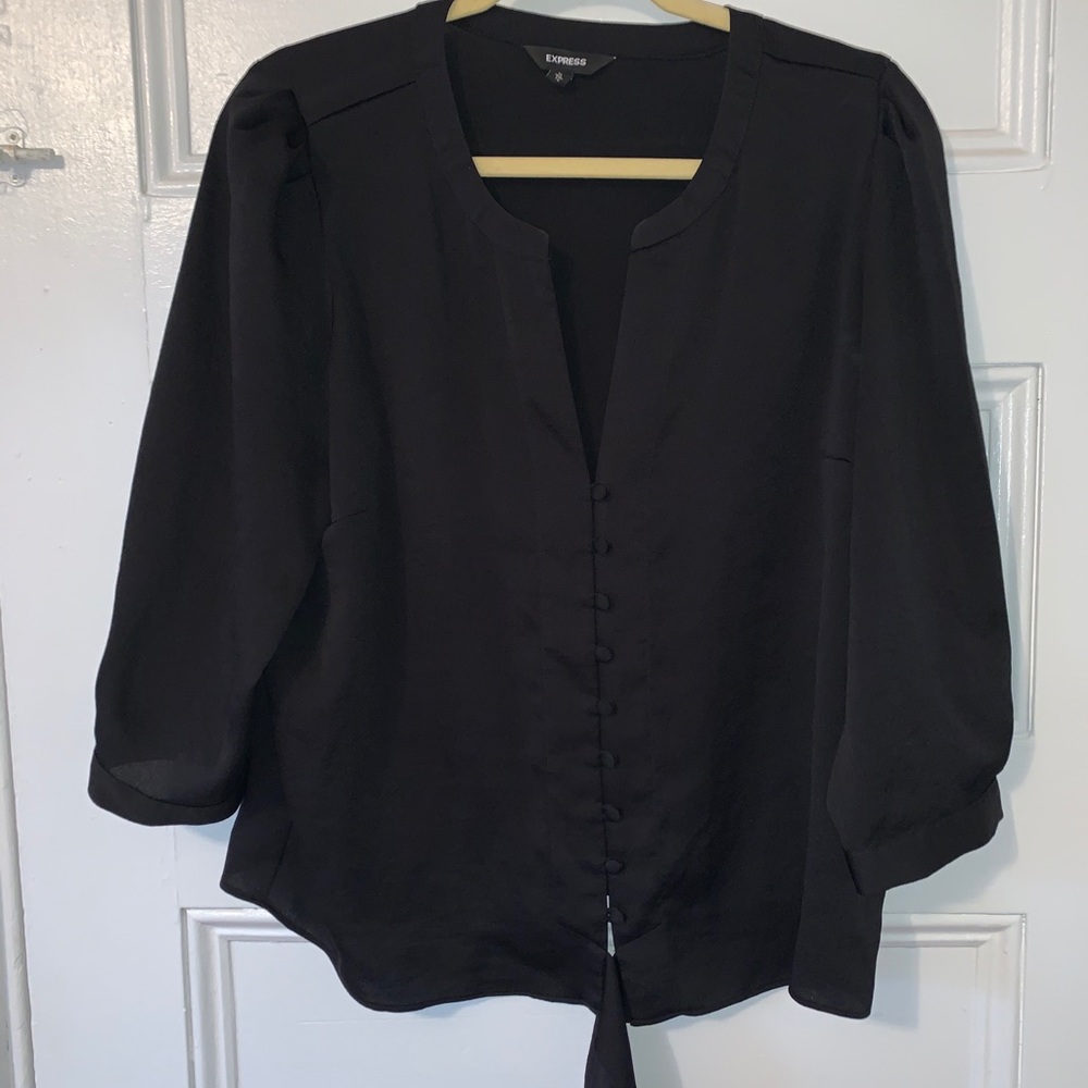 XL black blouse - express.